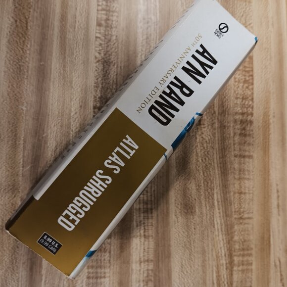 ATLAS SHRUGGED Ayn Rand Paperback 50th Anniversary Edition Sci Fi Classic VTG - Picture 3 of 9